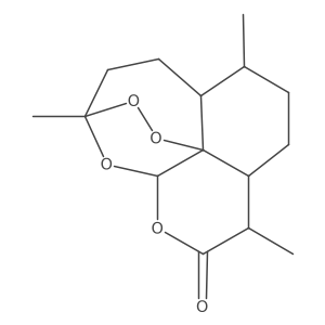 3,12-Epoxy-12H-pyrano[4,3-j]-1,2-benzodioxepin-10(3H)-one, octahydro-3,6,9-trimethyl-, (3R,5aS,6R,9R,12S,12aR)-rel-结构式