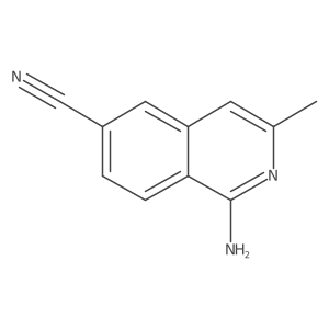 1-Amino-3-methylisoquinoline-6-carbonitrile结构式