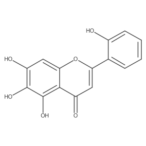 5,6,7-Trihydroxy-2-(2-hydroxyphenyl)chromen-4-one结构式