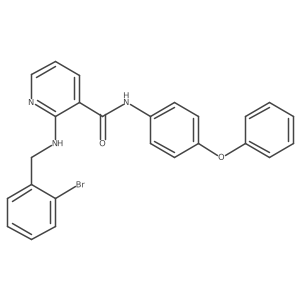 2-(2-bromobenzylamino)-N-(4-phenoxyphenyl)nicotinamide Structure