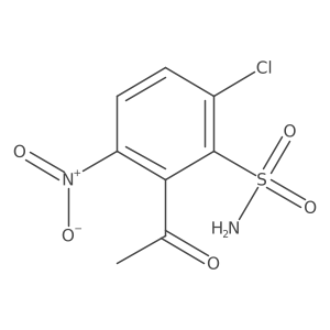 2-Acetyl-6-chloro-3-nitrobenzenesulfonamide结构式
