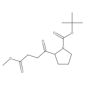 Tert-butyl 2-(4-methoxy-4-oxobutanoyl)pyrrolidine-1-carboxylate Structure