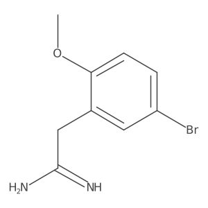 2-(5-Bromo-2-methoxyphenyl)acetimidamide Structure