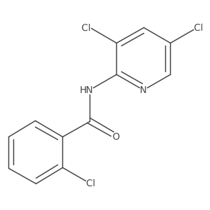 2-chloro-N-(3,5-dichloropyridin-2-yl)benzamide结构式