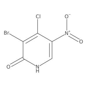 2(1H)-Pyridinone, 3-bromo-4-chloro-5-nitro- Structure