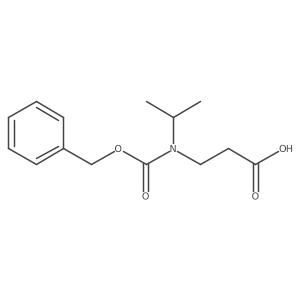 3-{[(Benzyloxy)carbonyl](propan-2-yl)amino}propanoic acid结构式