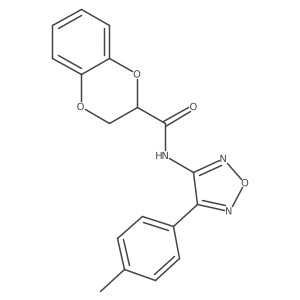 N-[4-(4-methylphenyl)-1,2,5-oxadiazol-3-yl]-2,3-dihydro-1,4-benzodioxine-2-carboxamide Structure