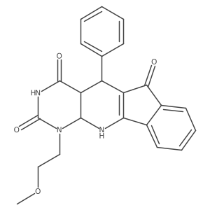 7-(2-Methoxyethyl)-2-phenyl-5,7,9-triazatetracyclo[8.7.0.03,8.011,16]heptadeca-1(10),11,13,15-tetraene-4,6,17-trione Structure