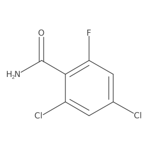 2,4-Dichloro-6-fluorobenzamide Structure