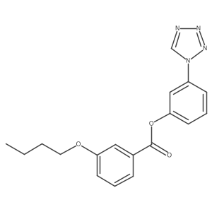 3-(1H-tetrazol-1-yl)phenyl 3-butoxybenzoate结构式