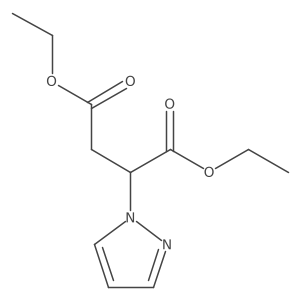 Diethyl 2-pyrazol-1-ylbutanedioate结构式