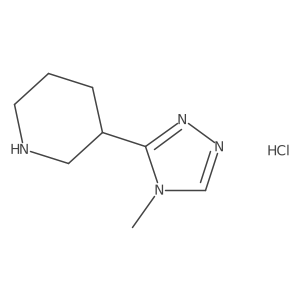 3-(4-Methyl-4H-1,2,4-triazol-3-yl)piperidine hydrochloride Structure