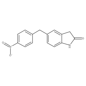 5-(4-Nitro-benzyl)-1,3-dihydro-indol-2-one结构式