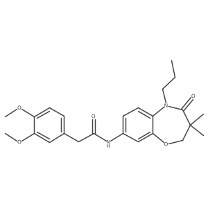2-(3,4-dimethoxyphenyl)-N-(3,3-dimethyl-4-oxo-5-propyl-2,3,4,5-tetrahydrobenzo[b][1,4]oxazepin-8-yl)acetamide Structure