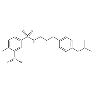 4-Methyl-N-[3-[4-(1-methylethoxy)phenyl]propyl]-3-nitrobenzenesulfonamide Structure