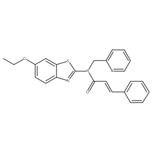 N-(6-ethoxybenzo[d]thiazol-2-yl)-N-(pyridin-2-ylmethyl)cinnamamide Structure