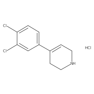 4-(3,4-Dichlorophenyl)-1,2,3,6-tetrahydropyridine hydrochloride结构式