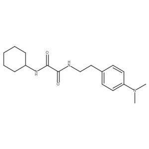 N1-cyclohexyl-N2-(4-(dimethylamino)phenethyl)oxalamide结构式