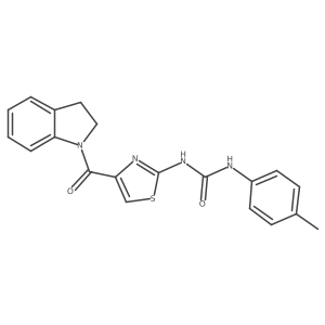 1-(4-(Indoline-1-carbonyl)thiazol-2-yl)-3-(p-tolyl)urea Structure