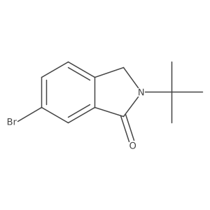 6-bromo-2-tert-butyl-2,3-dihydro-1H-isoindol-1-one结构式
