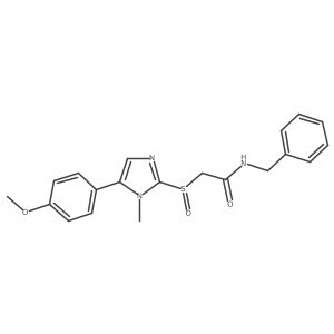 N-benzyl-2-((5-(4-methoxyphenyl)-1-methyl-1H-imidazol-2-yl)sulfinyl)acetamide Structure