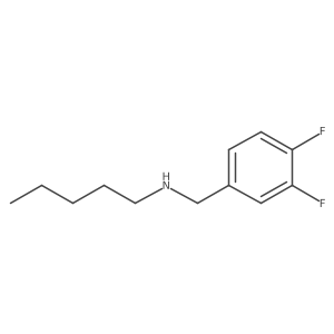 [(3,4-Difluorophenyl)methyl](pentyl)amine Structure