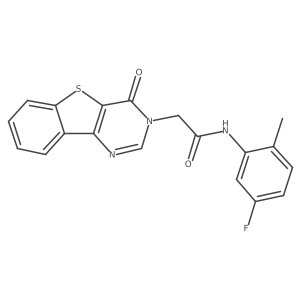 N-(5-fluoro-2-methylphenyl)-2-(4-oxo[1]benzothieno[3,2-d]pyrimidin-3(4H)-yl)acetamide Structure