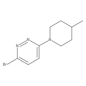 3-Bromo-6-(4-methyl-1-piperidinyl)pyridazine结构式