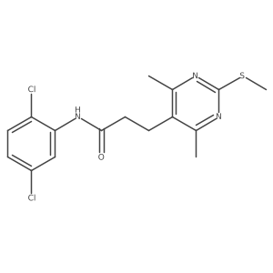 N-(2,5-Dichlorophenyl)-3-[4,6-dimethyl-2-(methylsulfanyl)pyrimidin-5-YL]propanamide结构式