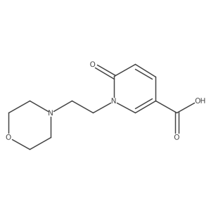1-(2-Morpholin-4-ylethyl)-6-oxopyridine-3-carboxylic acid结构式