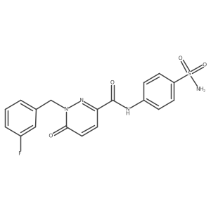 1-(3-fluorobenzyl)-6-oxo-N-(4-sulfamoylphenyl)-1,6-dihydropyridazine-3-carboxamide Structure