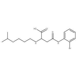 4-((2-Bromophenyl)amino)-2-((3-isopropoxypropyl)amino)-4-oxobutanoic acid结构式