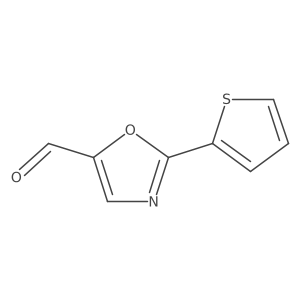 2-(Thiophen-2-YL)oxazole-5-carbaldehyde Structure