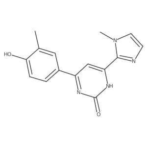 4-(4-Hydroxy-3-methylphenyl)-6-(1-methyl-1h-imidazol-2-yl)pyrimidin-2(1h)-one结构式