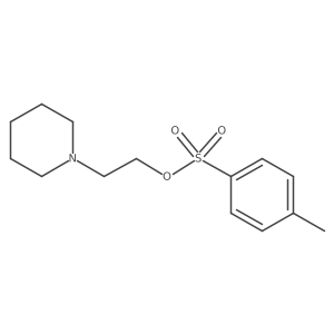 Toluene-4-sulfonic acid 2-piperidin-1-yl-ethyl ester Structure