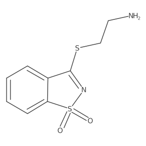 2-[(1,1-Dioxido-1,2-benzisothiazol-3-yl)thio]ethanamine Structure