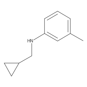 N-(cyclopropylmethyl)-3-methylaniline结构式