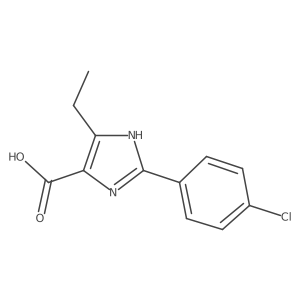 2-(4-chlorophenyl)-5-ethyl-1H-imidazole-4-carboxylic acid Structure