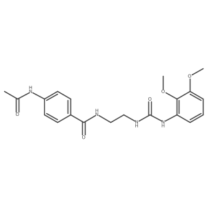4-acetamido-N-(2-(3-(2,3-dimethoxyphenyl)ureido)ethyl)benzamide Structure