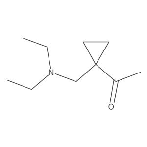 1-[1-[(Diethylamino)methyl]cyclopropyl]ethanone结构式