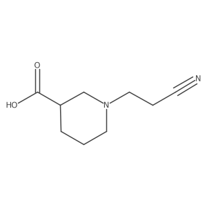 1-(2-Cyanoethyl)piperidine-3-carboxylic acid Structure