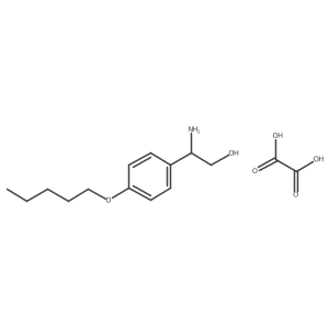 2-Amino-2-[4-(pentyloxy)phenyl]ethanol oxalate结构式