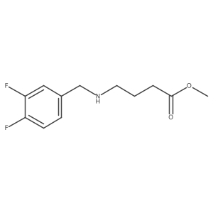 Methyl 4-[[(3,4-difluorophenyl)methyl]amino]butanoate Structure