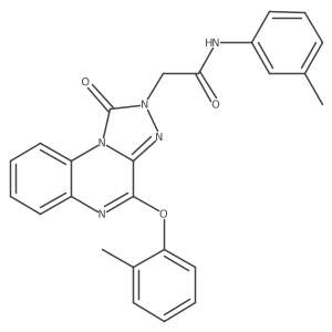 2-[4-(2-methylphenoxy)-1-oxo-1H,2H-[1,2,4]triazolo[4,3-a]quinoxalin-2-yl]-N-(3-methylphenyl)acetamide Structure