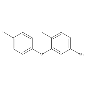 3-(4-Fluorophenoxy)-4-methylaniline Structure