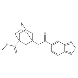 (1r,3s,5R,7S)-methyl 3-(benzo[c][1,2,5]thiadiazole-5-carboxamido)adamantane-1-carboxylate Structure