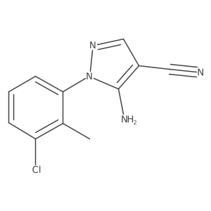 5-amino-1-(3-chloro-2-methylphenyl)-1H-pyrazole-4-carbonitrile Structure