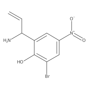 2-[(1S)-1-Amino-2-propen-1-yl]-6-bromo-4-nitrophenol Structure
