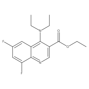 Ethyl 4-(diethylamino)-6,8-difluoroquinoline-3-carboxylate结构式