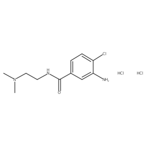 3-amino-4-chloro-N-[2-(dimethylamino)ethyl]benzamide dihydrochloride结构式